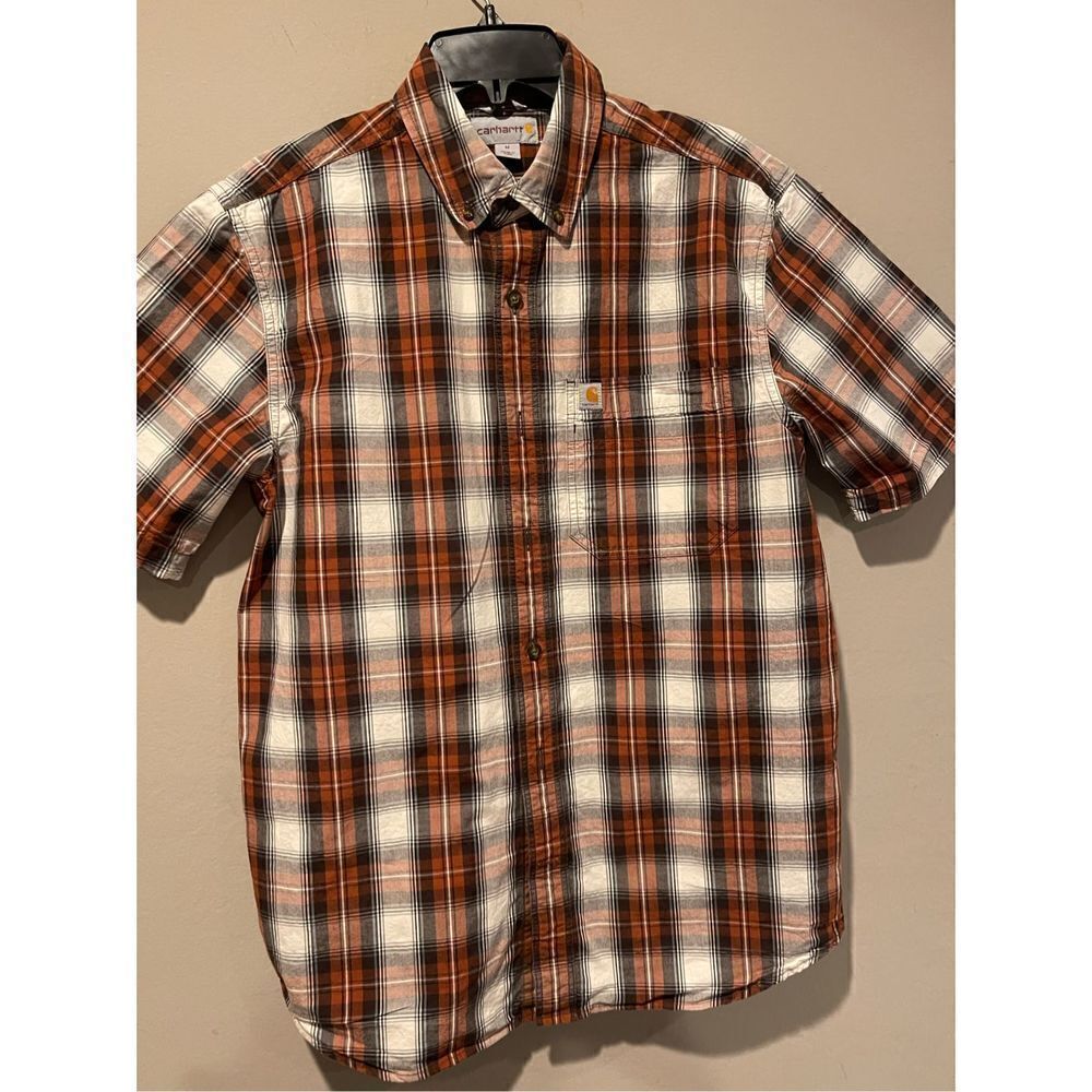 Carhartt button down relaxed fit shirt Md